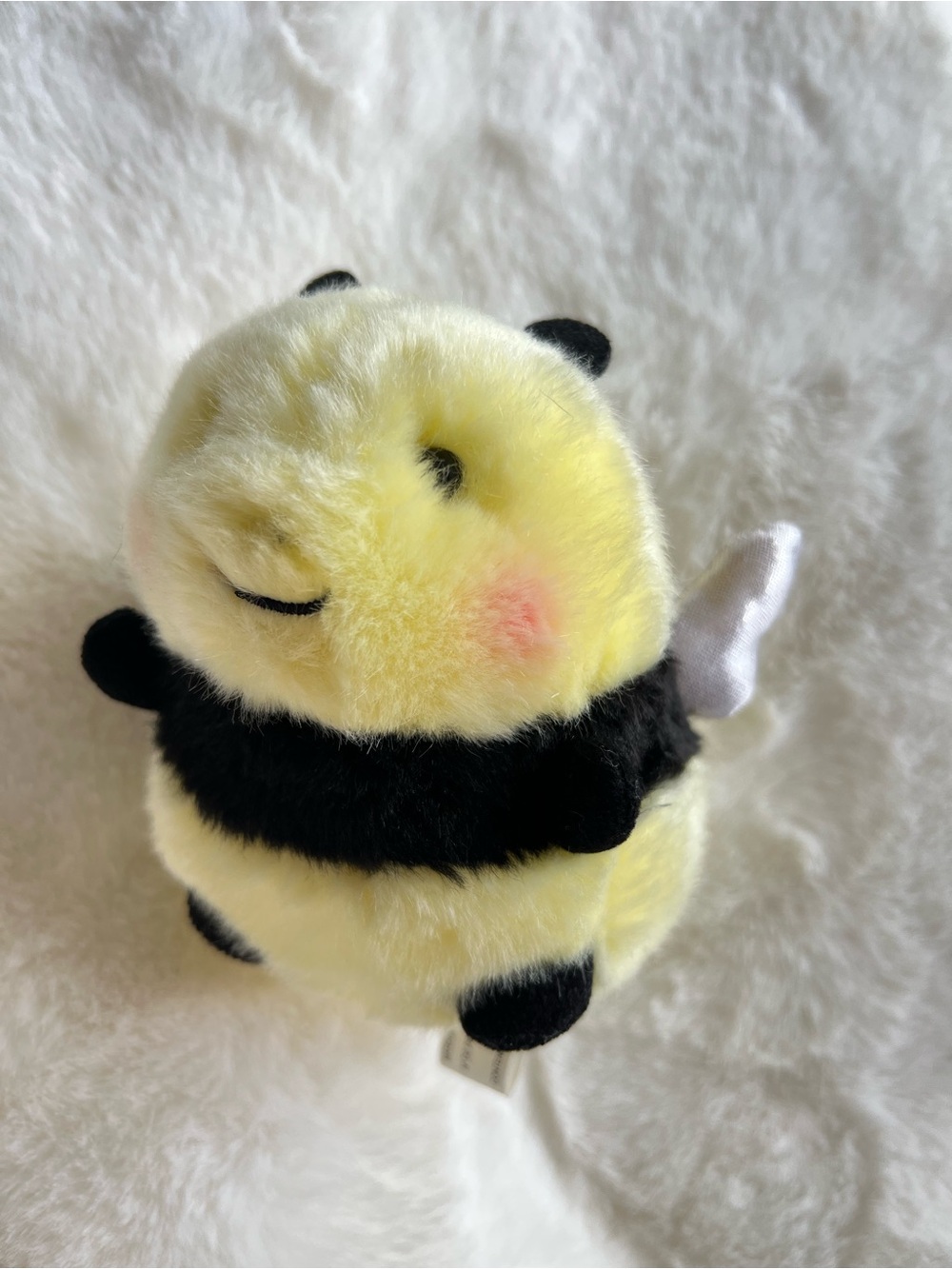 Aurora Bee Plush Cute Round Bumblebee Stuffed Animal Kawaii Plushie